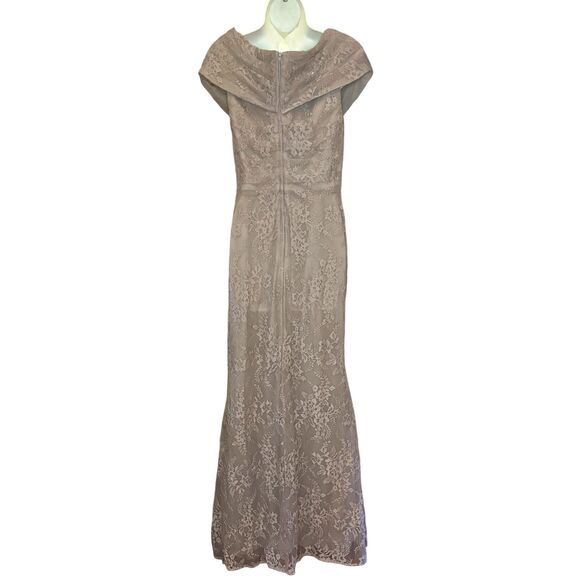 NWOT La Femme Lace Wedding Gown in Brown - Picture 4 of 6